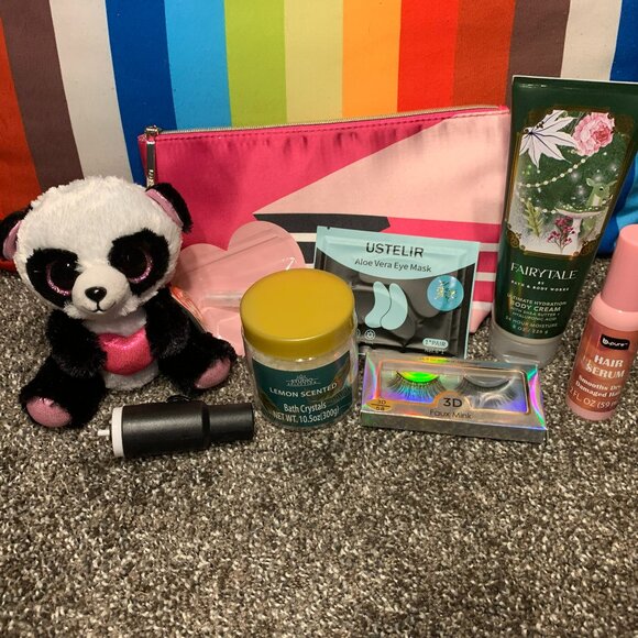 Self-care and TY Panda bundle NWT